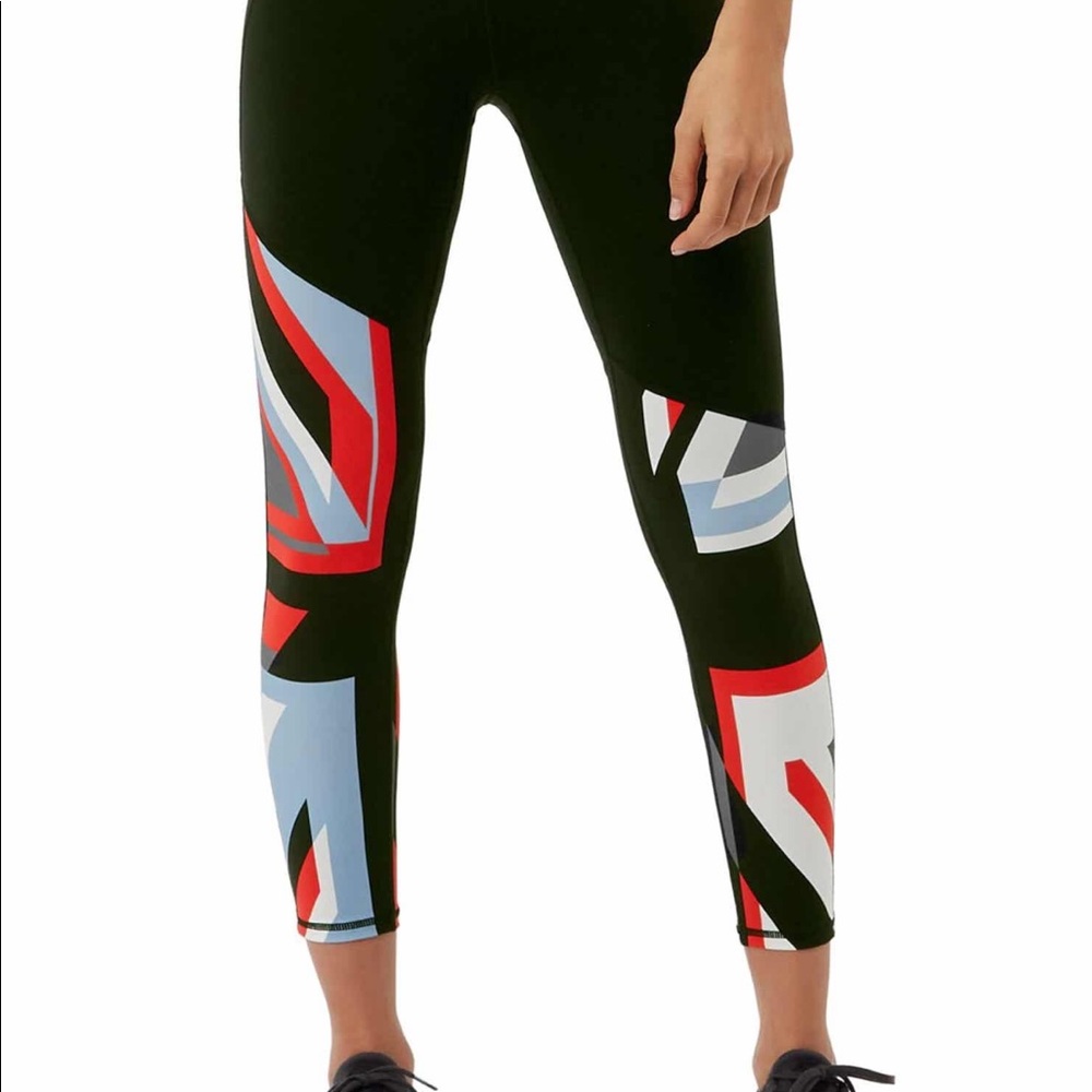 Sweaty Betty Ltd Ed Union Jack Power Leggings SZ S